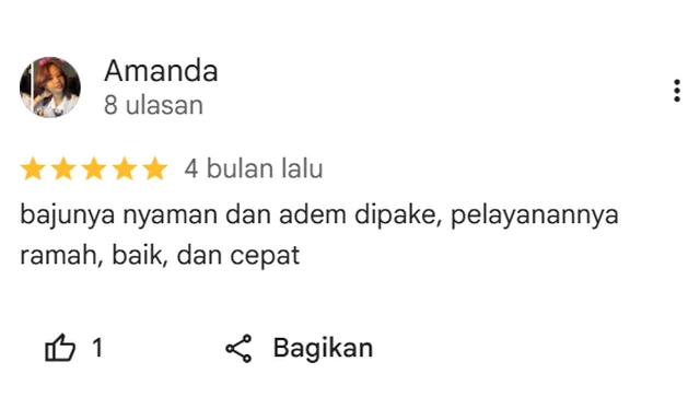 Ulasan Google pelanggan 6
